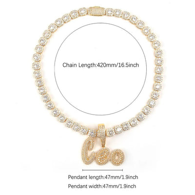 Icy Custom Tennis Chain Personalize Your Statement Piece With Durable Ice Necklace