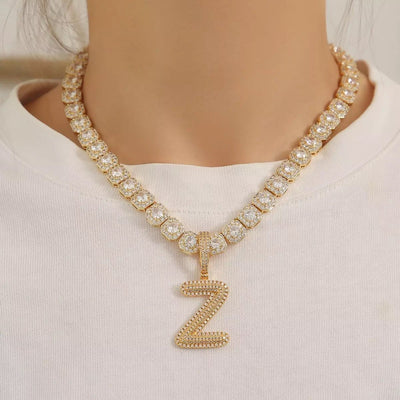 Icy Tennis Chain Necklace Timeless Elegance Luxury Jewelry Statement Piece For Modern Style