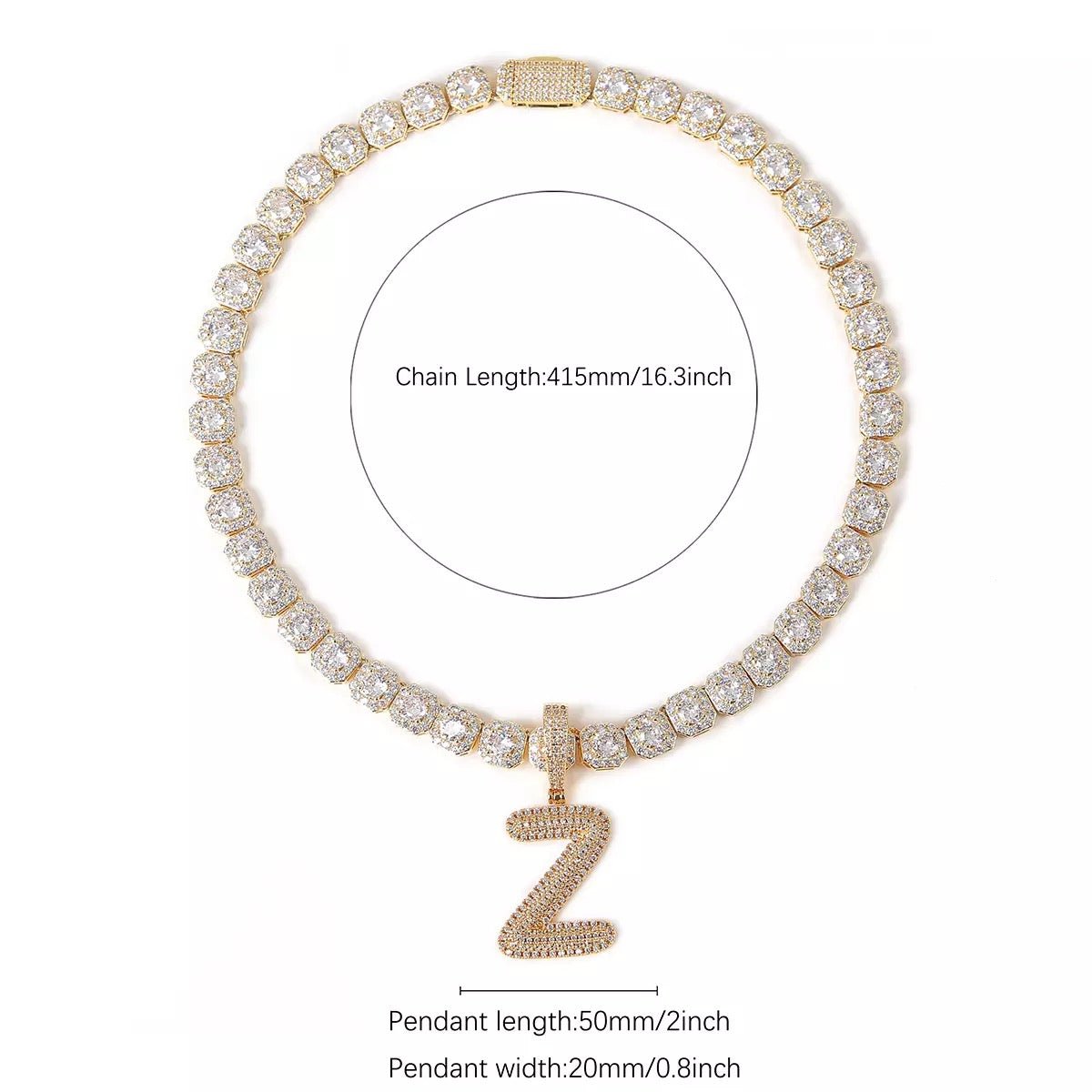 Icy Tennis Chain Necklace Timeless Elegance Luxury Jewelry Statement Piece For Modern Style