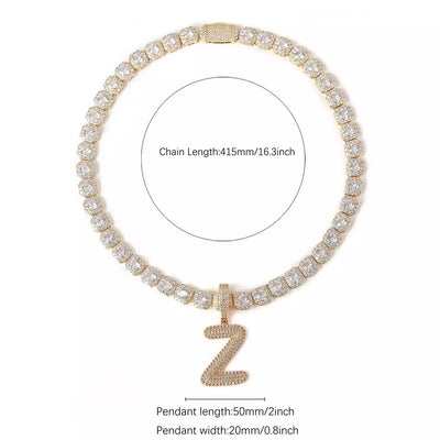 Icy Tennis Chain Necklace Timeless Elegance Luxury Jewelry Statement Piece For Modern Style