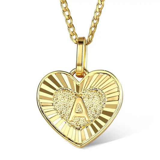Personalized Initial A To Z Stainless Steel Necklace For Custom Monogram Jewelry