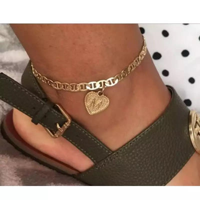 Gold Plated Initial Anklets Personalize Your Name Initials Anklets Jewelry Gift For Her Elegant Everyday Accessory