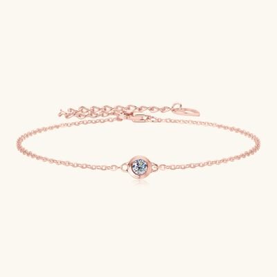 Inlaid Moissanite 925 Sterling Silver Bracelet for Elegance