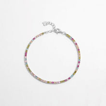 Inlaid Zircon 925 Sterling Silver Bracelet for Elegant Style
