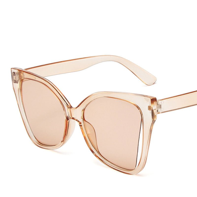 Korean Butterfly Frame Sunglasses for Women - Trendy Large Frame Sun Protection Glasses