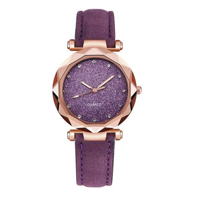 Ladies Fashion Korean Rhinestone Rose Gold Quartz Watch Elegant Womens Wristwatch for Daily Glamour