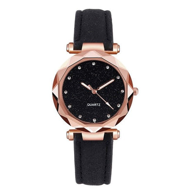 Ladies Fashion Korean Rhinestone Rose Gold Quartz Watch Elegant Womens Wristwatch for Daily Glamour