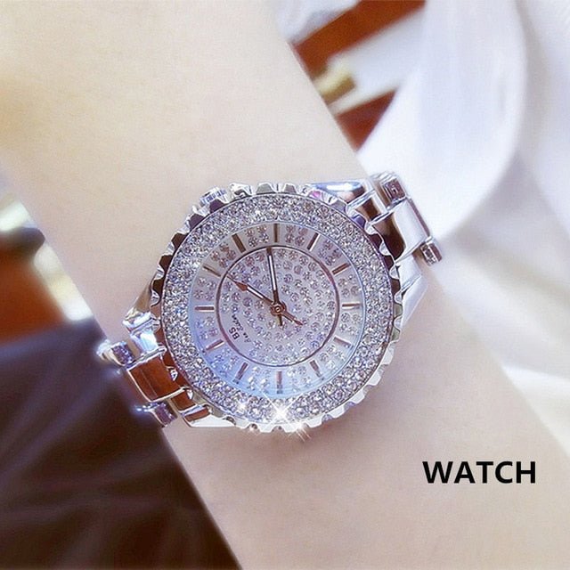 Ladies Rose Gold Stainless Steel Watch For Women Elegant Timepiece With Durable Band And Classic Design