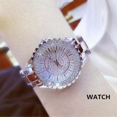 Ladies Rose Gold Stainless Steel Watch For Women Elegant Timepiece With Durable Band And Classic Design