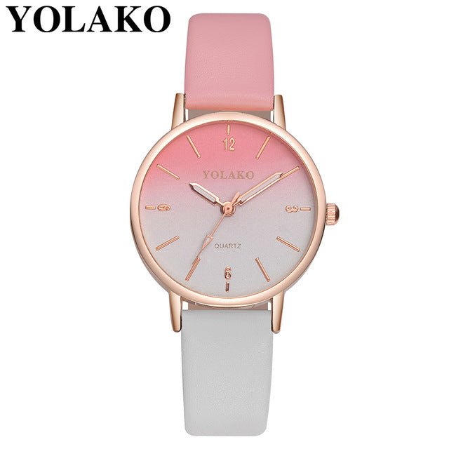 Leather Quartz Women's Watch