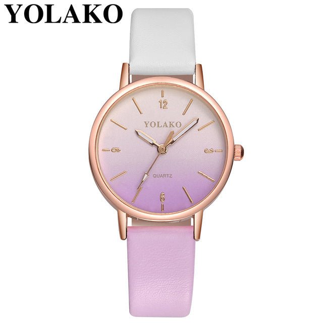 Leather Quartz Women's Watch