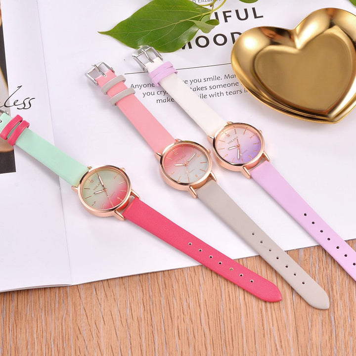 Leather Quartz Women's Watch