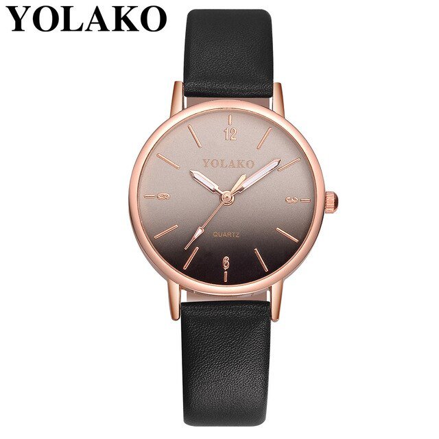 Leather Quartz Women's Watch