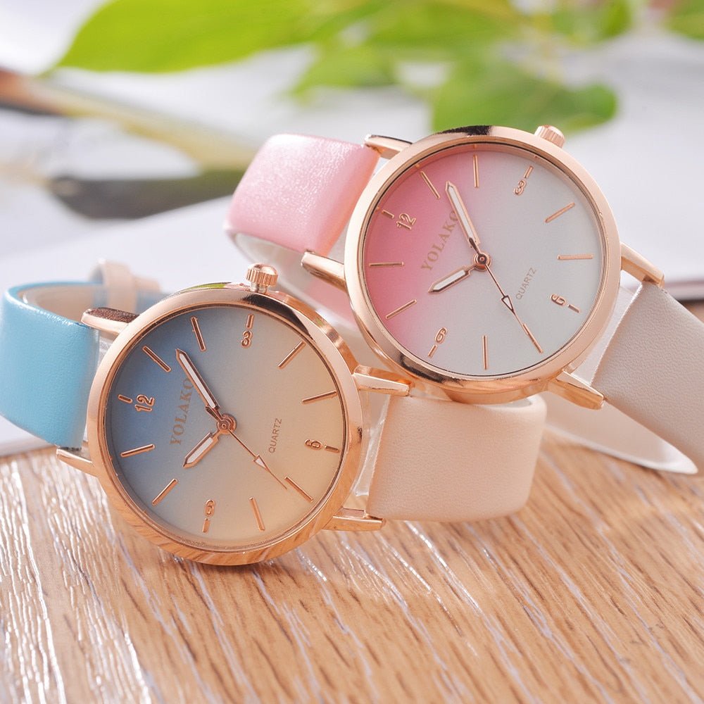 Leather Quartz Women's Watch