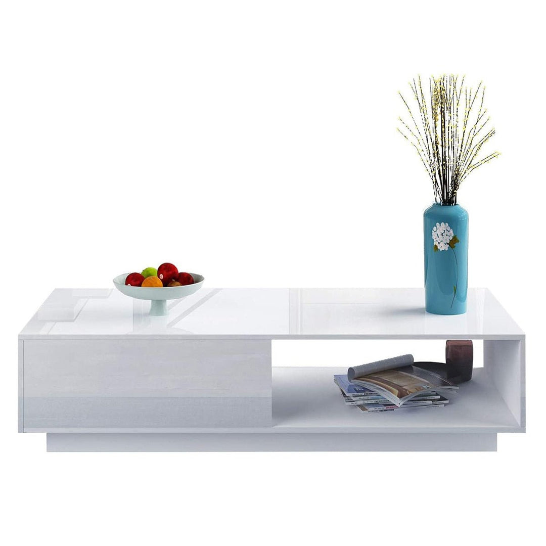 Led Coffee Table with Storage