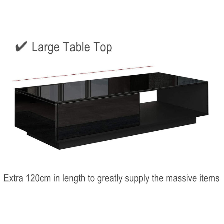 Led Coffee Table with Storage