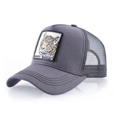 Animal Print Snapback Trucker Hat for All Genders Fashion