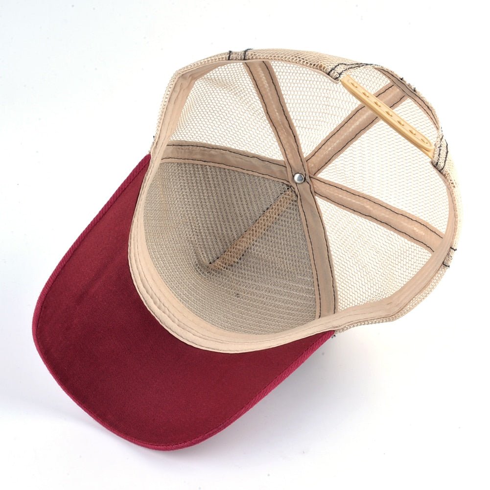 Animal Print Snapback Trucker Hat for All Genders Fashion