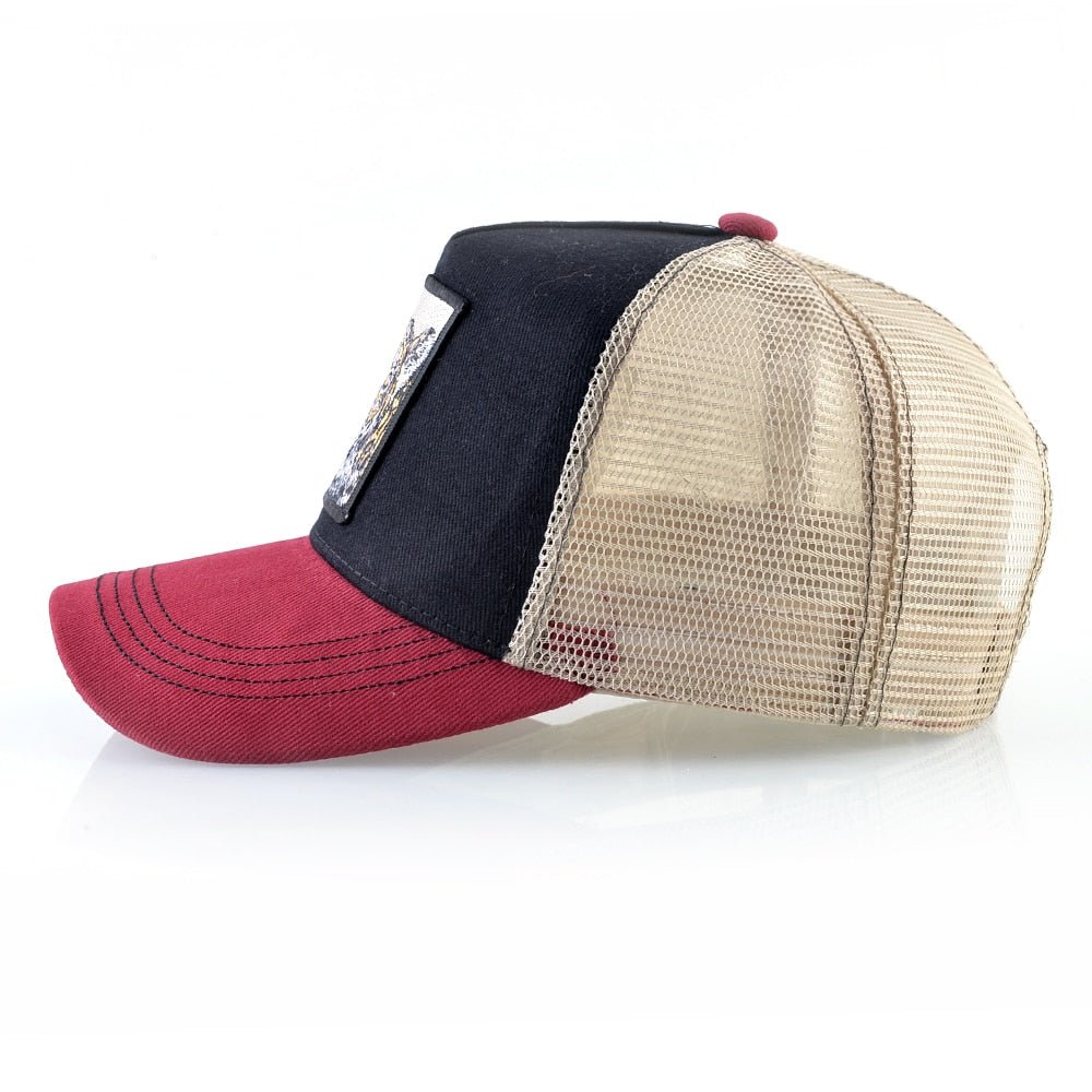Animal Print Snapback Trucker Hat for All Genders Fashion