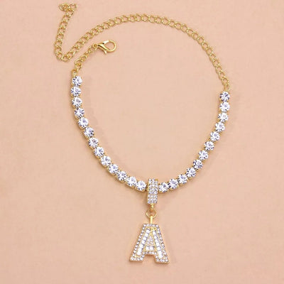Letter Anklet Stainless Steel Jewelry for Women Initial Charm Personalized Durable Accessory