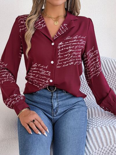 Stylish Printed Long Sleeve Button-Up Shirt for Every Occasion