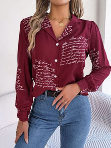 Stylish Printed Long Sleeve Button-Up Shirt for Every Occasion