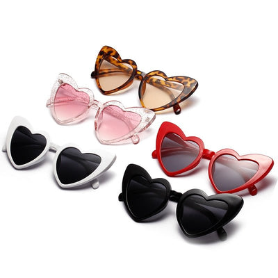 Heart-Shaped Fashion Sunglasses for Women