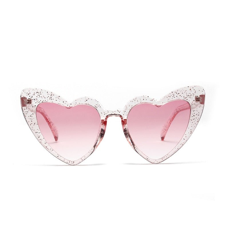 Heart-Shaped Fashion Sunglasses for Women