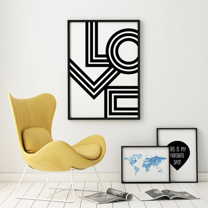 LOVE Wall Art No Frame