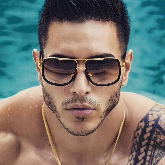 Unisex Square Sunglasses for Men and Women - Stylish UV400 Protection Gafas
