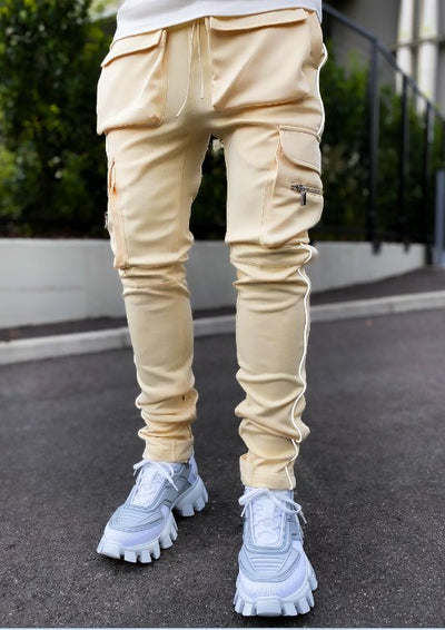 Men's Reflective Training Pants for Relaxed Fit Running Gear