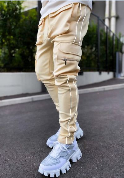 Men's Reflective Training Pants for Relaxed Fit Running Gear