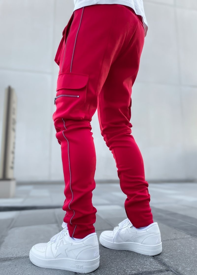 Men's Reflective Training Pants for Relaxed Fit Running Gear