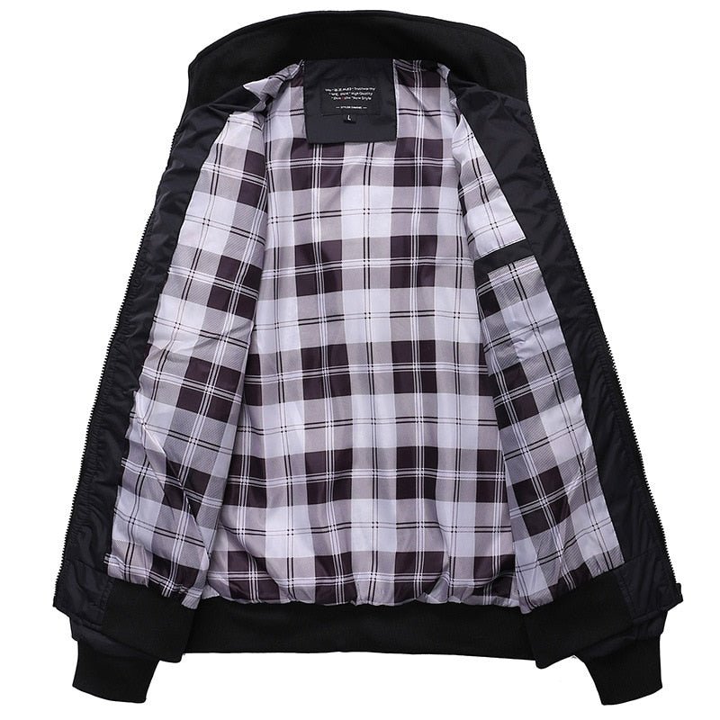 Men's Trendy Slim Fit Bomber Jacket for Transitional Seasons