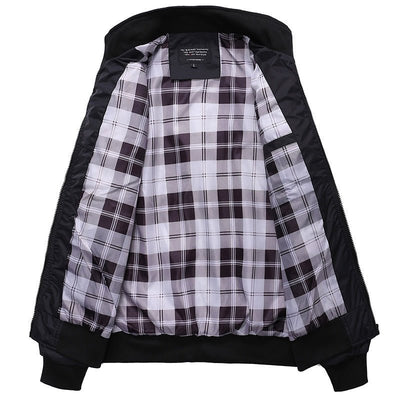 Men's Trendy Slim Fit Bomber Jacket for Transitional Seasons