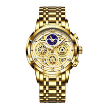 Montre à quartz pour homme, concept squelette, montre étanche multifonctionnelle
