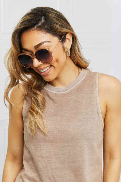 Chic Hybrid Full Rim Sunglasses for Ultimate UV Protection