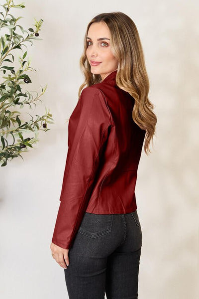 Chic Mock Neck Zip Jacket for Effortless Style and Comfort