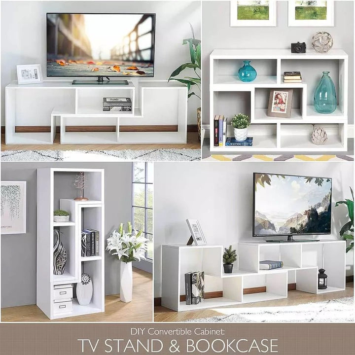 Modern Irregular TV Stand / BookShelf