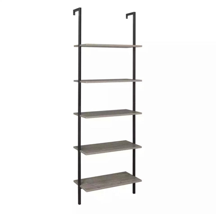 5-Tier Modern Ladder Shelf Wood Shelves - Ruth Envision
