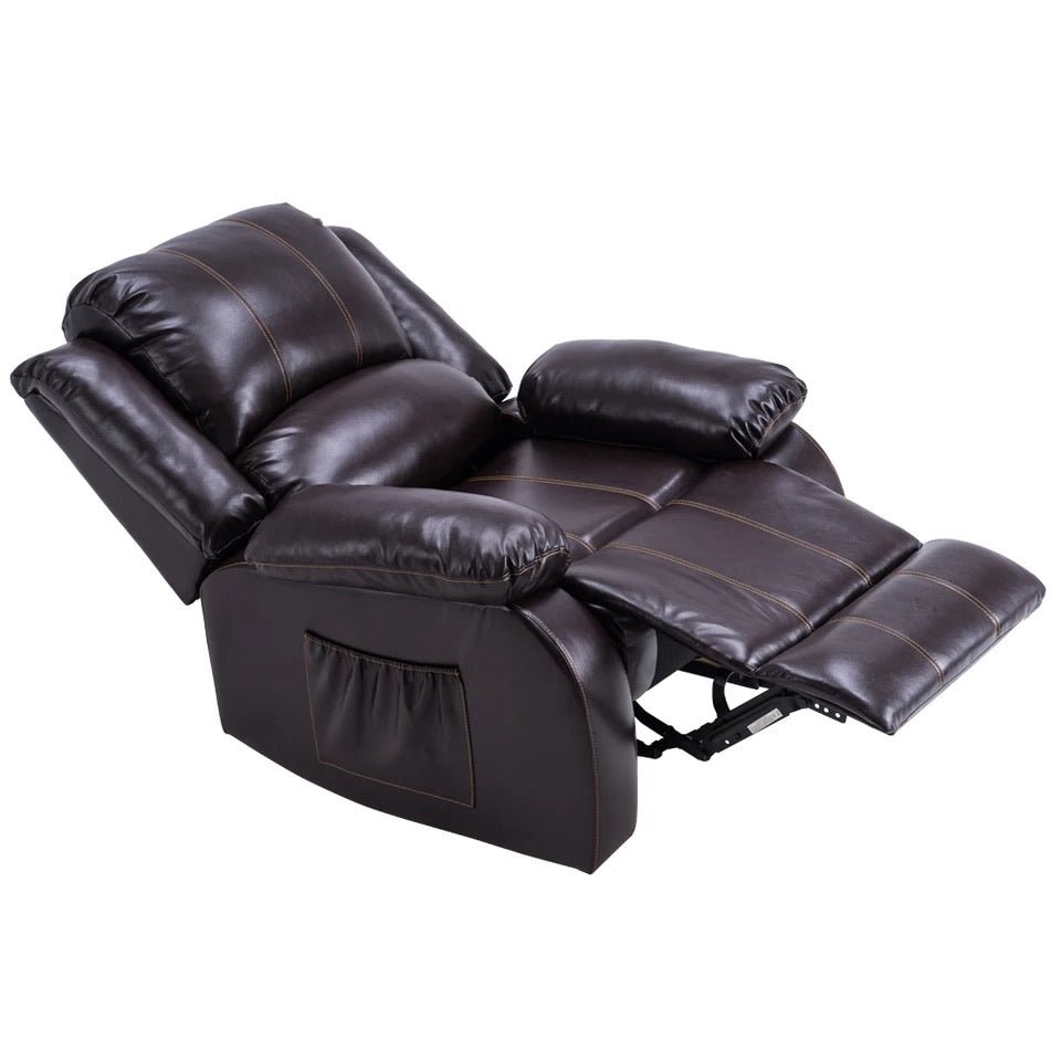 Modern Sofa Function Chair Dark Brown PU Combination Single Leisure Sofa