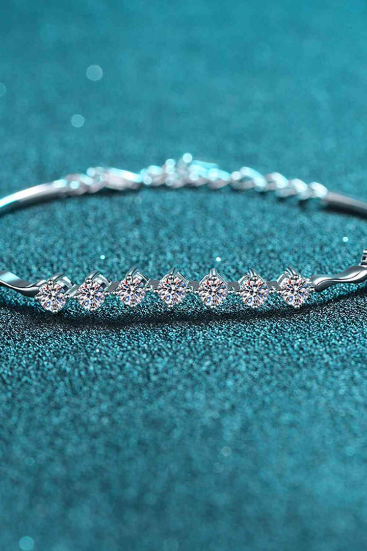 Moissanite 925 Sterling Silver Bracelet