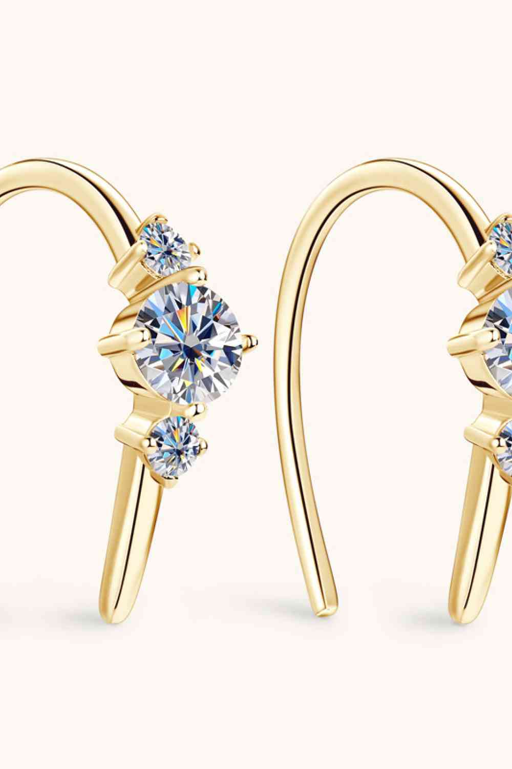 Moissanite GRA-Certified Earrings, 0.72ct