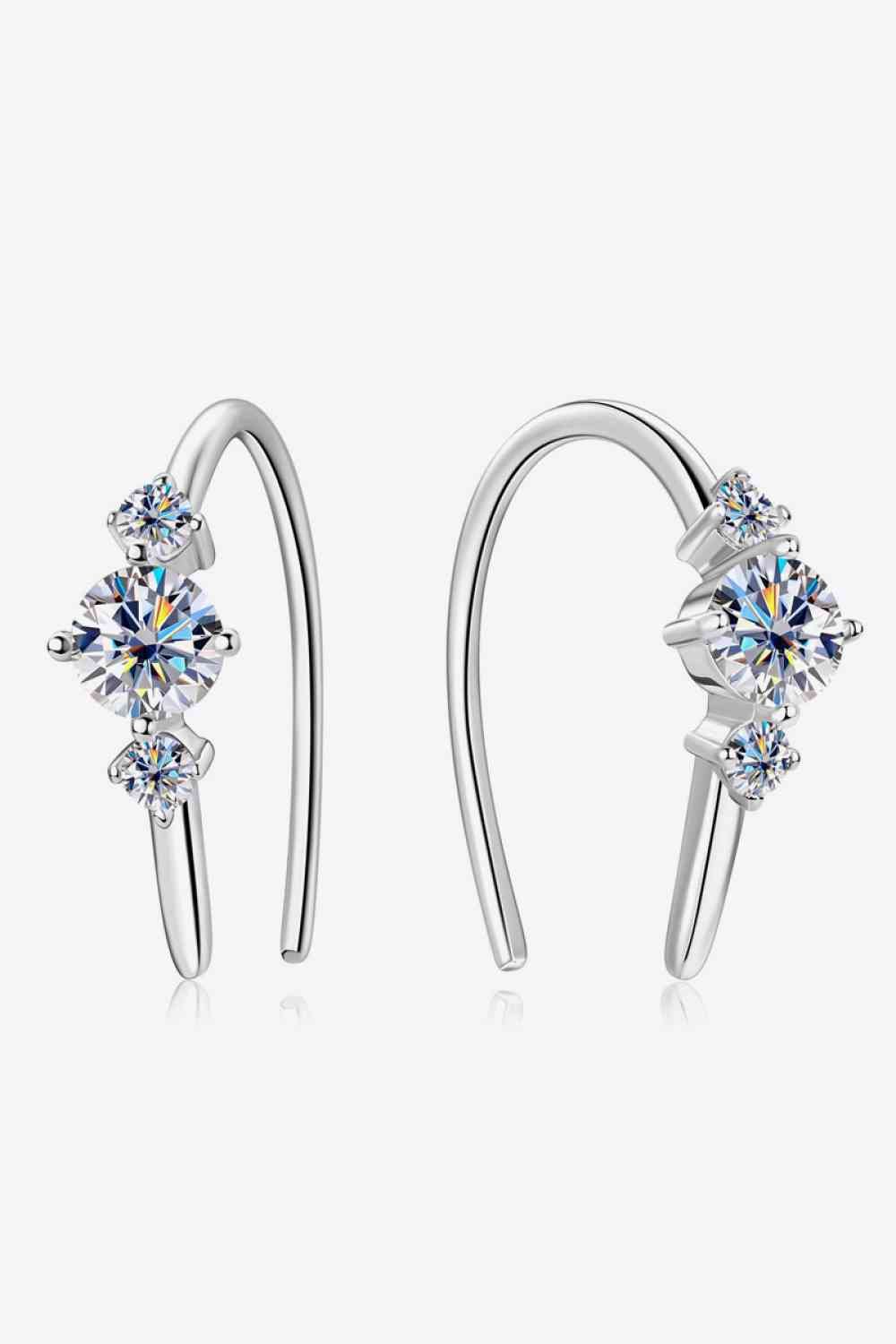 Moissanite GRA-Certified Earrings, 0.72ct