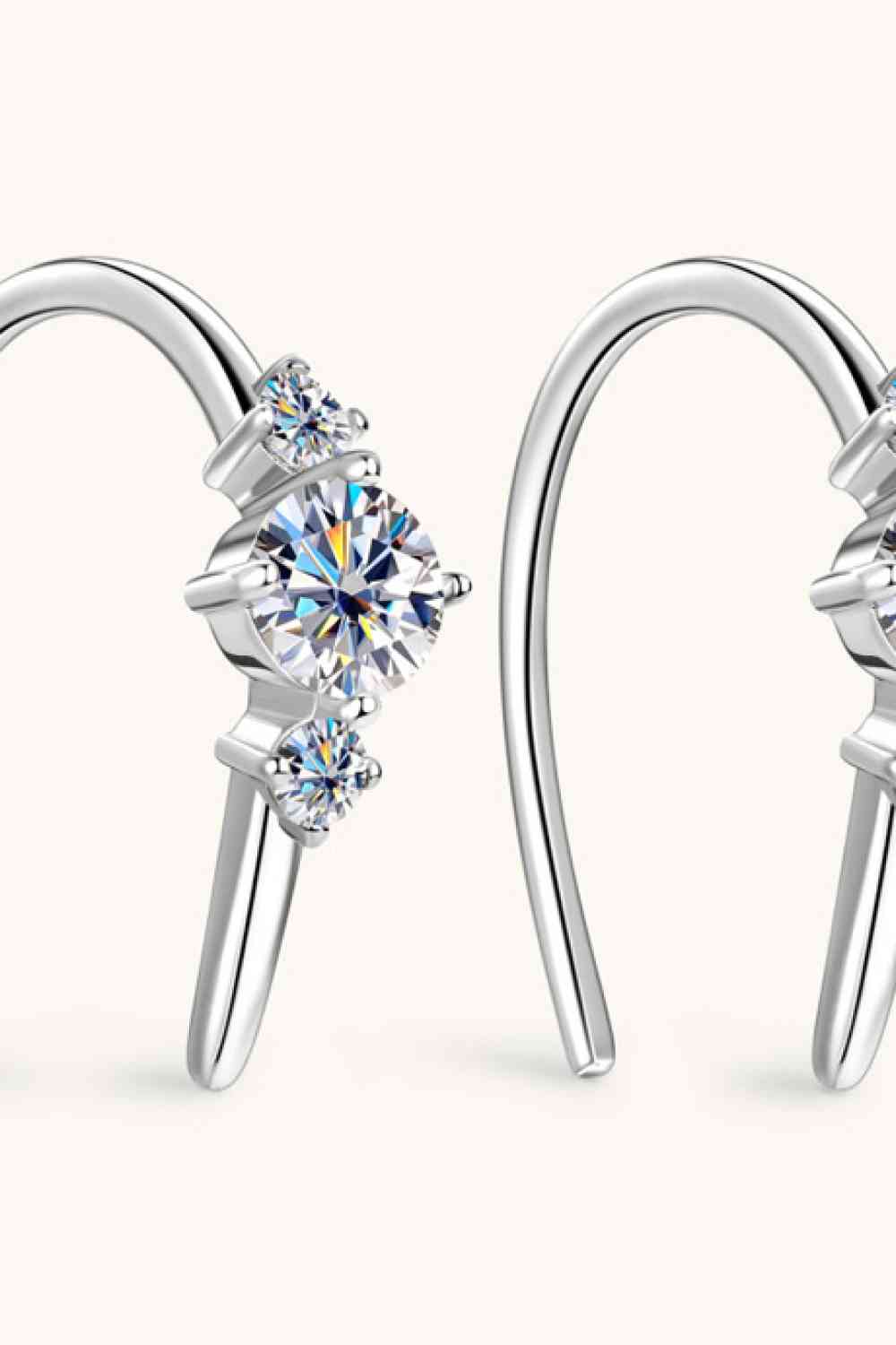 Moissanite GRA-Certified Earrings, 0.72ct