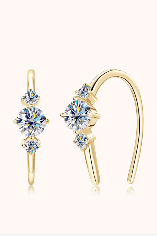 Moissanite GRA-Certified Earrings, 0.72ct