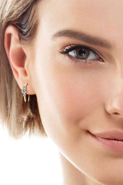 Moissanite GRA-Certified Earrings, 0.72ct