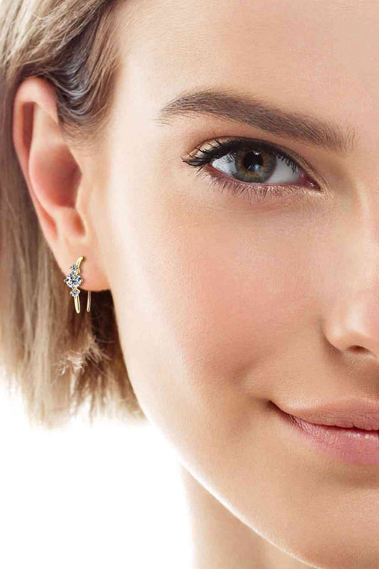 Moissanite GRA-Certified Earrings, 0.72ct
