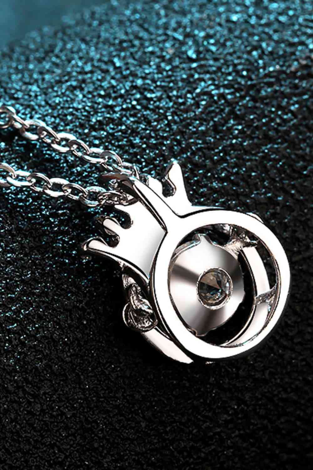 Moissanite 925 Sterling Silver Necklace with Brilliant Stones