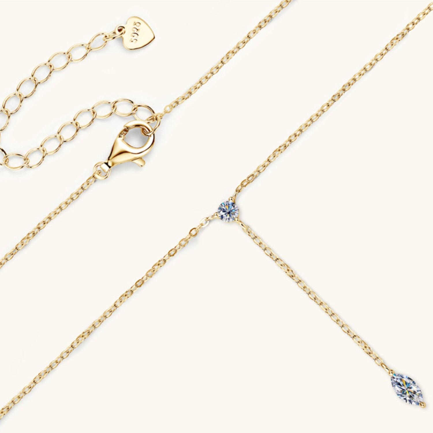 Moissanite Premium Cut Necklace, D-VVS1